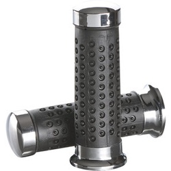 Louis Lenkergriffe "Chrom & Noppen" für 22mm-Lenker, schwarz