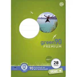 Staufen Schulheft A4 Lineatur 28 16 Blatt green