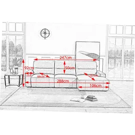 KAWOLA Big Sofa DORI Leder