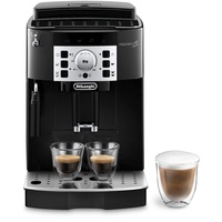 De'Longhi Magnifica S ECAM 22.110.B Kaffeevollautomat mit Milchaufschäumdüse für Cappuccino, mit Espresso Direktwahltasten und Drehregler, 2-Tassen-Funktion, 1,8 Liter Wassertank, Schwarz/Silber