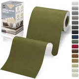 OAZ Flicken Selbstklebend Stoff, 10 x 200 cm Leinwand Selbstklebender Stoff, Grün, Wasserdichtes Leinwand Flicken Selbstklebend für Sofa Zelt Möbel Autositz Liege