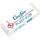 Laufer Radiergummi Plast-0120 transparent/weiß