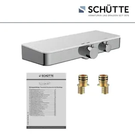 Schütte OCEAN Duschthermostat mit Ablage für 1 Verbraucher Chrom/Weiß 60535