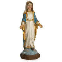 moritz Jungfrau Maria Statue 11,5 cm - Handbemalte Madonna Figur mit blau-goldenem Gewand - Kleine Marienfigur für Gebetsraum - Katholische Deko aus Kunstharz