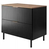 rodan fabryka mebli Waschtischunterschrank 80 x 0 x 0 cm Schwarz