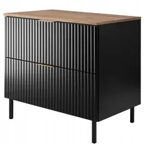 rodan fabryka mebli Waschtischunterschrank 80 x 0 x 0 cm Schwarz