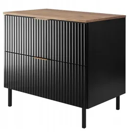 rodan fabryka mebli Waschtischunterschrank 80 x 0 x 0 cm Schwarz