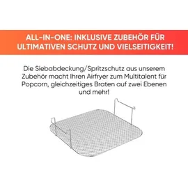 Eratec AF-60 Heißluftfritteuse XXL 5,5L 1500W schwarz