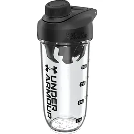 Under Armour UA Clarity Shaker-Flasche, 680 ml, transparent/schwarz, OSFA