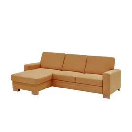 meinSofa Eckcouch Mikrofaser 2-Sitzer Gelb