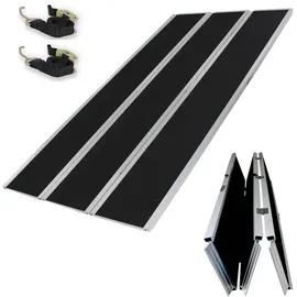 Baumarktplus DREIBREIT by TRUTZHOLM Alu Auffahrrampe 215 cm 2-fach klappbar 1020 kg Alu beschichtet Verladerampe