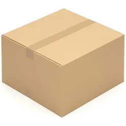 KK Verpackungen 50 Stück Faltkartons 400 x 400 x 250 mm - Karton braun - 1 wellig Versandkarton