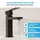 Bächlein Badarmatur Imatra in kantigem Design, Einhebelmischer mit klarer Linienführung in modernem Look, Bad Wasserhahn Matt Schwarz