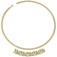 Firetti Goldkette »Schmuck Geschenk Gold 333 Halskette Tigeraugenkette«, Made in Germany, 44209969-50 gelbgoldfarben