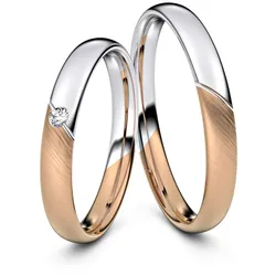 Trauringe Leverkusen 333er Rot-/Weiflgold - 5821