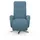 sit&more TV-Sessel Grenoble inkl. Kopfteilverstellung Kunstleder 71 x 110 x 82 cm Blau mit 2 Motoren, Akku & Aufstehhilfe