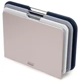 Joseph Joseph Nest Schneidebrett-Set Kunststoff 3-teilig 22 x 32 x 6,5 cm Grau