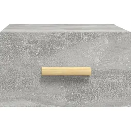 vidaXL Wand-Nachttisch Betongrau 35x35x20 cm