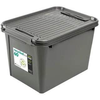 PLAST1 Aufbewahrungsbox Recyclet 55 cm Grau