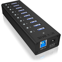 Icy Box IB-AC6110 USB 3.0 Hub mit Netzteil (12V/4A),