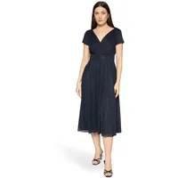 Vera Mont Cocktailkleid Glitzer-Look Dunkelblau/Grau 44