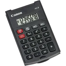 Canon AS-8 Wirtschaftlicher Rechner 8 Stellen Batteriebetrieben