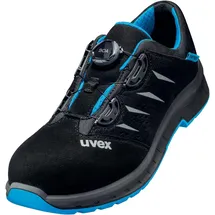 Uvex 2 Trend BOA Fit System, Sicherheitsschuhe S1 P SRC, Arbeitsschuhe für Herren, Schwarz/Blau,