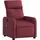 vidaXL Massagesessel mit verstellbarer Rückenlehne und Liegefunktion Polyester 146 x 76,5 x 0 cm Weinrot