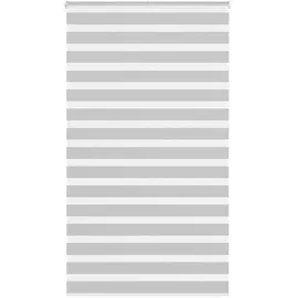 vidaXL Doppelrollo Zebrarollo 130 x 230 cm grau
