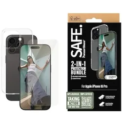 SAFE. by PanzerGlass 2-in-1 Schutz Set TPU Case + Glas iPhone 16 Pro Transparent