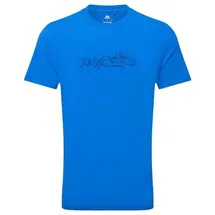 Mountain Equipment Groundup Skyline Tee blau M