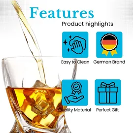 Intirilife Whiskyglas 0,24 l 4 St.