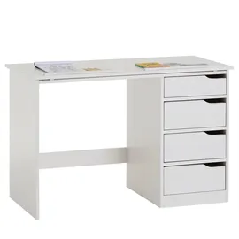 Idimex Kinderschreibtisch, Weiß, Holz, Kiefer, Mode, 114x76x55 cm, FSC Mix, Arbeitszimmer, Schreibtische, Jugend- & Kinderschreibtische