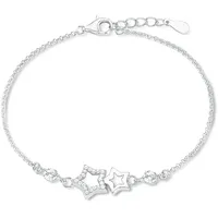 Amor Armband Sterne, Silber 925 9261611 Größe 19 cm