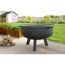 Cook King Feuerschale XXL Ø 80 cm Silber