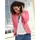 Inspirationen Jackenblazer INSPIRATIONEN "Blazer", Damen, Gr. 54, rot, 100% Baumwolle, Blazer