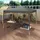 Woltu Faltpavillon 3 x 3 m Grau