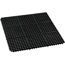 Was Fußbodenmatte 91,5 x 91,5 cm Schwarz