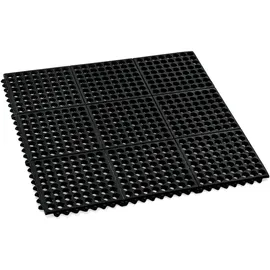 Was Fußbodenmatte 91,5 x 91,5 cm Schwarz