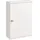 Relaxdays Hängeschrank Bad, 2 Fächer, HBT: 50 x 30 x 14 cm, Magnetverschluss, Landhausstil, schmaler Wandschrank, weiß