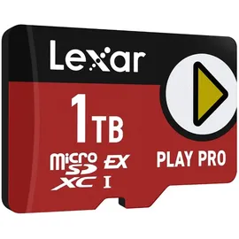 Lexar Play PRO MicroSDXC Express-Karte 1TB, bis zu 900MB/s Lesen, 600MB/s Schreiben, spieloptimiert, A2, 4K, Hochgeschwindigkeits-Speicherkarte für Handheld-Konsolen, Switch, tragbare Gaming-Geräte