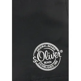 s.Oliver Badeshorts mit Logo-Print Schwarz 110/116
