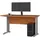 akord furniture factory Pc-schreibtisch Akord Bm135 in der Farbe Erle B135 x H76 x T60 cm