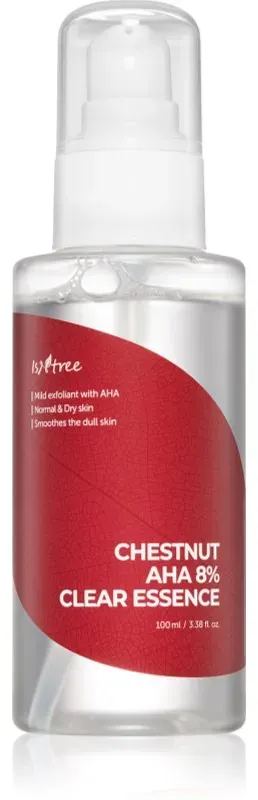 Isntree Chestnut AHA 8% Clear Essence Erneuernde Gesichtshautessenz mit AHA 100 ml