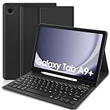 TENGWUDZ Samsung Galaxy Tab А9+ 2023 Tastatur Hülle, QWERTZ Deutsches Tastatur Hülle Kompatibel mit Samsung Galaxy Tab A9+ / A9 Plus 11 Zoll 2023 (SM-X210/X216/X218), Samsung Tablet A9 Plus Tastatur