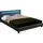 Corium Bett Skagen mit LED Beleuchtung 140x200cm Bettgestell mit Lattenrost Stoff - Grau