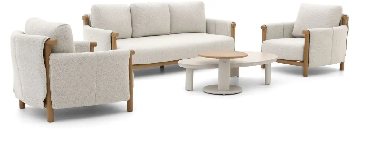 Bellagio Calcinelli Sessel-Sofa Lounge-Set 5-teilig 5-Sitzer