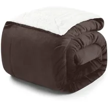 Blumtal Kuscheldecke 150 x 200 cm Dunkelbraun