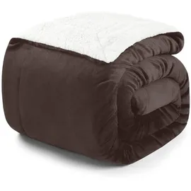 Blumtal Kuscheldecke 150 x 200 cm Dunkelbraun