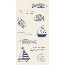 ib laursen Serviette 10x20 cm auf dem Meer, 10 x 20 cm, Packung mit 16 Stk